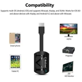 Ozmik G4 Aktarıcı PC Wifi ekran alıcısı Miracast Airplay ekran HDMI uyumlu Android IOS Mirascreen - 9