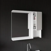 Karen Banyo Deniz Banyo Dolabı Seti, 80 Cm Beyaz, Lavabo Dahil, Lavabolu - 3