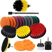 Polham Premium 22 Parça Profesyonel Ev, Ofis, Araç Detaylı Temizlik Seti, Matkap Uçlu Ultra Sağlam Set - 6