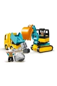 LEGO ® DUPLO® İnşaat Kamyonu ve Paletli Kazıcı 10931 -Çocuklar için Oyuncak Yapım Seti (20 Parça) - 1