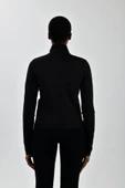 Kadın Sol Göğsü Logo Detaylı Fermuarlı Sweatshirt - 3