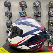 SWAY SW 865 ATOS Blue White Full Face - 4