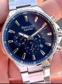 Ferrucci İç Fonksiyonları Aktif Takvim Ve Gün 30mt Suya Dayanıklı Çelik Kordon Erkek Kol Saati VS.BLKT.0460 - 5