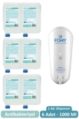 Fomy 1000 ml Antibakteriyel Köpük Sabun Kartuş 6 Adet + Dispenser - 1