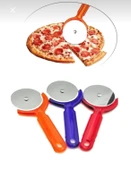 Pizza Dilimleyici Hamur Kesici Rulet 2 adet Plastik Saplı Pizza Kesici Paslanmaz Çelik Yuvarlak Rulo - 4