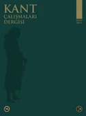 Kant Çalışmaları Dergisi Sayı 2 - 1