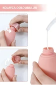 3'lü Doldurulabilir Çantalı Seyahat Tipi Şişe Seti Boş Şişe Çantalı 3 Adet Boş Krem Şişesi 60 ML - 4