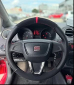 Seat ibiza 2011-2014 TUSŞUZ KROMSUZ Araca Özel Direksiyon Kılıfı Uyumlu AÇIKLAMAYI OKUYUNUZ thumbnail 1