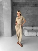 Bluz şalvar takım bej s255841 - 1