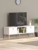 140 Cm Ela Beyaz Tv Ünitesi - 1