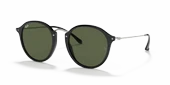 Ray-Ban Round Fleck 2447 901 Black-Green Güneş Gözlüğü thumbnail 1
