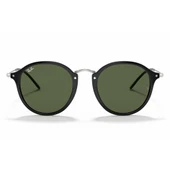Ray-Ban Round Fleck 2447 901 Black-Green Güneş Gözlüğü thumbnail 2