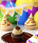 2 İki Yaş Doğum Günü Süsü Çıkartmaları SİMLİ 15 ADET PARTİ MALZEMELERİ - 6