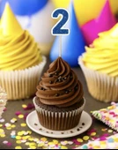 2 İki Yaş Doğum Günü Süsü Çıkartmaları SİMLİ 15 ADET PARTİ MALZEMELERİ - 8