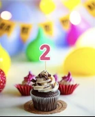 2 İki Yaş Doğum Günü Süsü Çıkartmaları SİMLİ 15 ADET PARTİ MALZEMELERİ - 4