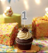 1 Bir Yaş Doğum Günü Süsü Çıkartmaları SİMLİ 15 ADET PARTİ MALZEMELERİ - 2