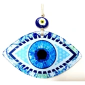 Mavi Göz Modelli Füzyon Cam Duvar Dekorasyonu - 2