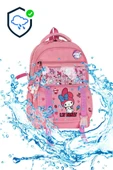 İlkokul Çantası 3'lü Set Pembe Renk 42*30 Cm Beslenme Çantası Kalem Kutusu Ortopedik Su İtici Kumaş - 3