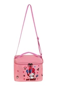 İlkokul Çantası 3'lü Set Pembe Renk 42*30 Cm Beslenme Çantası Kalem Kutusu Ortopedik Su İtici Kumaş - 7
