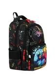 İlkokul Çantası 3'lü Set 42*30 Cm Beslenme Çantası Kalem Kutusu Ortopedik Gamer Erkek Çocuk - 7