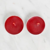 Loren 2'li Tealight Mum Kırmızı - 2