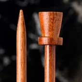 La Mia Rosewood 6 mm 36 cm Ahşap Örgü Şişi thumbnail 2