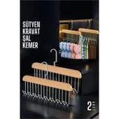 Dolap İçi Askı 2 adet Sütyen Şal Kravat Kemer Çanta - 2