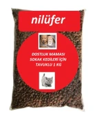Nilüfer Dostluk Maması Sokak Kedileri İçin Tavuklu Kedi Maması 1 KG - 1