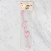 Loren Plastik Amigurumi Gözlük Pembe - 2