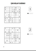 Çok Kolay  Kolay Sudoku Kitabı 320 Sudoku Cevaplarıyla thumbnail 2