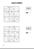 Çok Kolay  Kolay Sudoku Kitabı 320 Sudoku Cevaplarıyla thumbnail 4