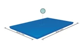 Bestway® Dikdörtgen Havuz Örtüsü - 2,59 m x 1,70 m Yerüstü Havuzlar için - 1
