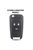 YıldızTuning Opel Astra J Beyaz Silver Anahtar Kılıfı - 2