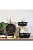 7 Parça, Bio Granit, Tencere, Tava, Çeyiz Seti - 1