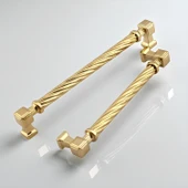 Burma Gold Altın Metal Kulp 128 mm Mobilya Çekmece Mutfak Dolabı Dolap Modern Kapak Kulbu Kulpları thumbnail 7