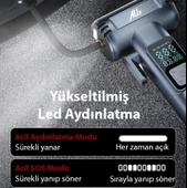 Ally ST-5530 Dijital Şarjlı Araç Lastik Hava Şişirme Pompası Power bank Penere kırıcı thumbnail 5
