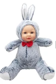 Bebek Yüzlü Peluş Oyuncak Büyük Boy 35 cm Hediyelik Uyku Arkadaşı - 1