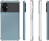 Xiaomi Poco M5 Uyumlu Darbe Önleyici Sararmaya Dayanıklı Airbag Korumalı Ultra Slim TPU Şeffaf Silikon Kılıf - 3