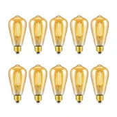 10 Adet 4 Watt Amber Işık Kaliteli Rustik Ampul, 300 Lümen 4 Watt 25000K Amber Işık Led Rustik Ampul - 2