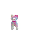 Sevimli Sesli Kedi Miyavlayan Tokalı Kedi Peluş Oyuncak Uyku Arkadaşı 30 cm - 1