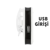 LED Ekranlı Evrensel Li-Ion Batarya Şarj Cihazı + USB Girişli - 3