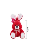 OTURAN SEVİMLİ TAVŞAN PELUŞ 30 CM - 1