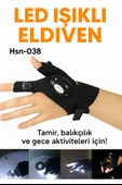 2'Lİ Elektrikçi ve Tamirciler Için LED Aydınlatmalı Eldiven Karanlıkta Çalışmanın Pratik Yolu - 1