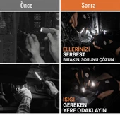 2'Lİ Elektrikçi ve Tamirciler Için LED Aydınlatmalı Eldiven Karanlıkta Çalışmanın Pratik Yolu - 3