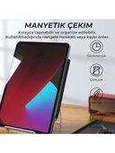 Bix SP02B Bluetooth Dokunmatik Kalem Stylus Pen Manyetik Çekim Destekli, Avuç İçi Reddetme Özellikli iPad Kalemi 2018-2022 için iPad Android Uyumlu Universal Yazı ve Çizim Kalemi Siyah - 2