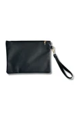 Vip Home Concept Kadın Siyah Deri El Askılı Portföy Clutch Çanta Vip Home Bags - 1