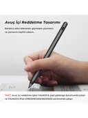 Bix SP02B Bluetooth Dokunmatik Kalem Stylus Pen Manyetik Çekim Destekli, Avuç İçi Reddetme Özellikli iPad Kalemi 2018-2022 için iPad Android Uyumlu Universal Yazı ve Çizim Kalemi Siyah - 4
