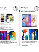 Bix SP02W Bluetooth Dokunmatik Kalem Stylus Pen Manyetik Çekim Destekli, Avuç İçi Reddetme Özellikli iPad Kalemi 2018-2022 için iPad Android Uyumlu Universal Yazı ve Çizim Kalemi Beyaz - 3