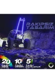 ASTRALED 1 Adet UTV ATV LED Kırbaç Spiral Anten APP KONTROL ve UZAKTAN KUMANDALI 150 cm - 2