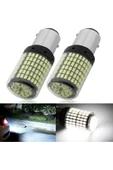 ASTRALED P21w Ba15s 1156 144 Ledli Ultra Parlak Geri Vites Park Ampül Tek Duy Beyaz (2 ADET) - 2
